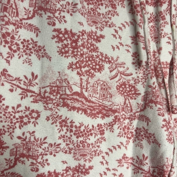 Go Softly Sleepwear Cottagecore Tablecloth Pattern Grandma Pajama Pants Small - Picture 6 of 8